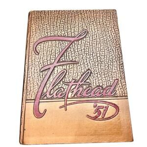 Vintage 1951 Flathead High School Year Book Kalispell, Montana